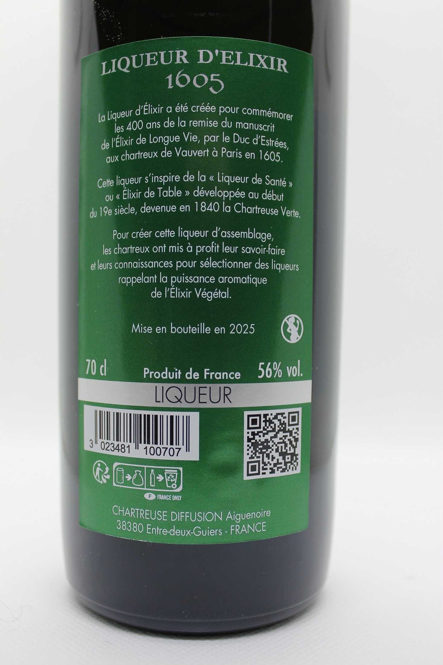 Liqueur d'élixir 1605